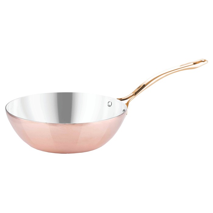 ΤΗΓΑΝΙ ΧΑΛΚΙΝO WOK (INOX) 24εκ