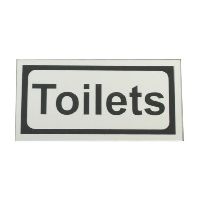 ΠΙΝΑΚΙΔΑ ΚΑΘΡΕΠΤΗΣ "TOILETS"  14*7 εκ